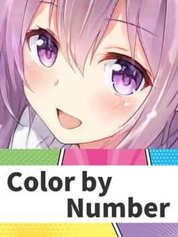 Anime Manga Style Girl: Color By Number Pixel Art Coloring